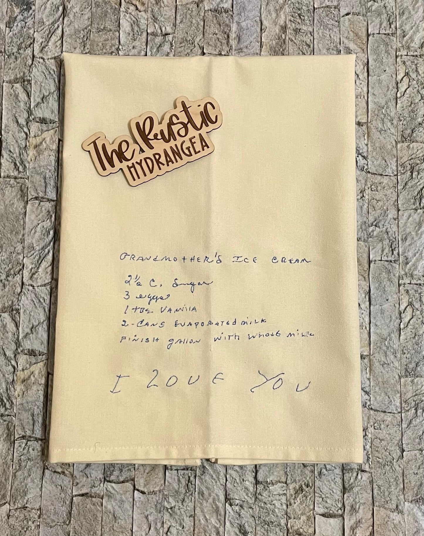 Custom Digitized Hand Written Recipe