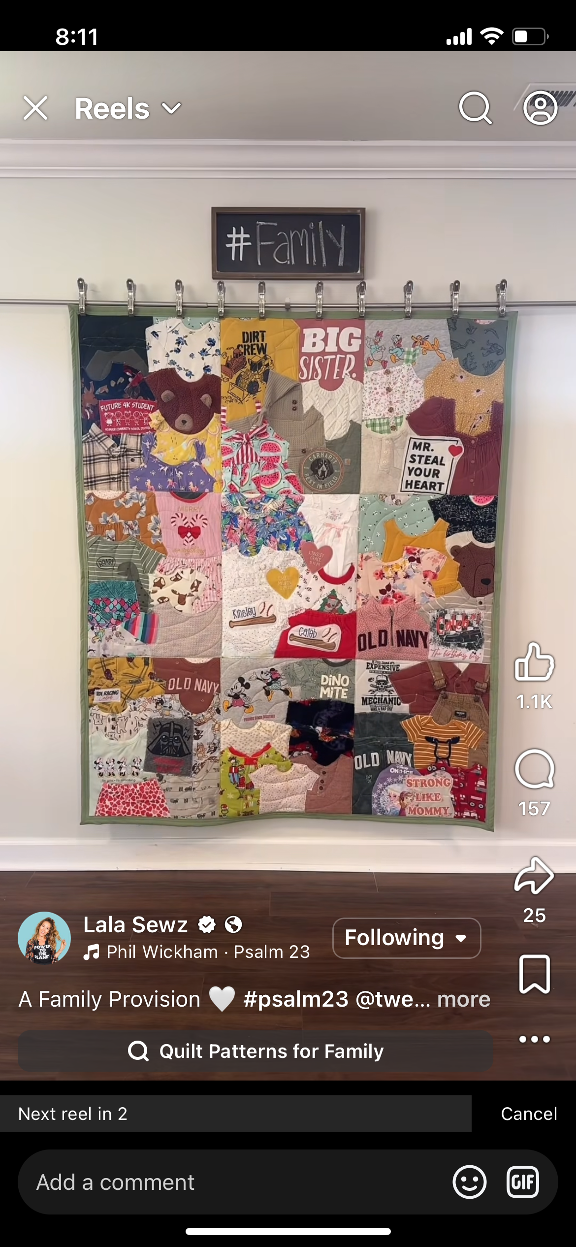 Baby Clothes Quilt - DEPOSIT