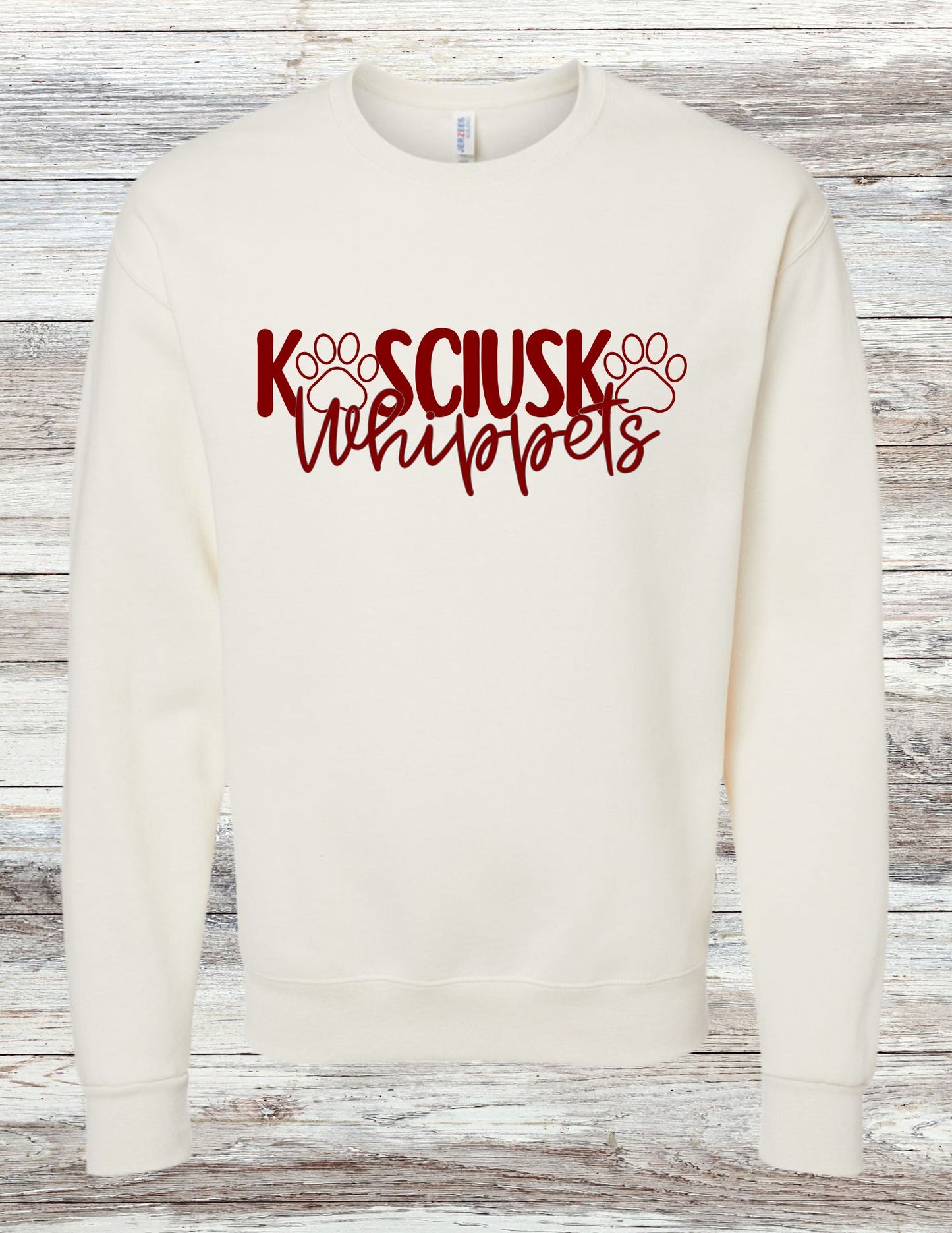 Paw Print Kosciusko Whippets Sweatshirt