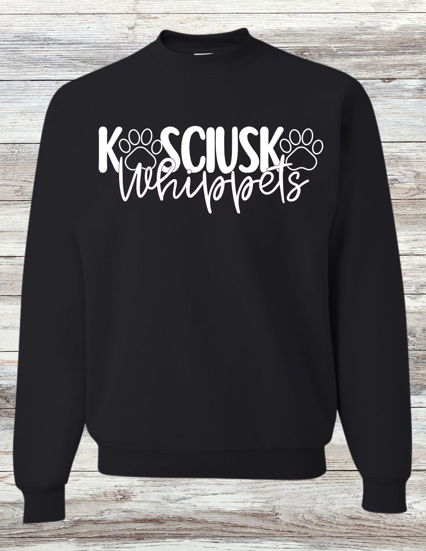 Paw Print Kosciusko Whippets Sweatshirt