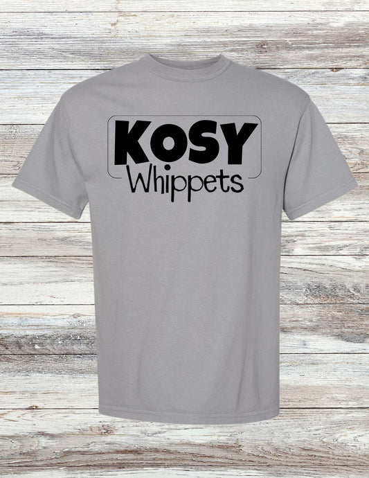 Framed Kosy Whippets T-Shirt - Black Ink