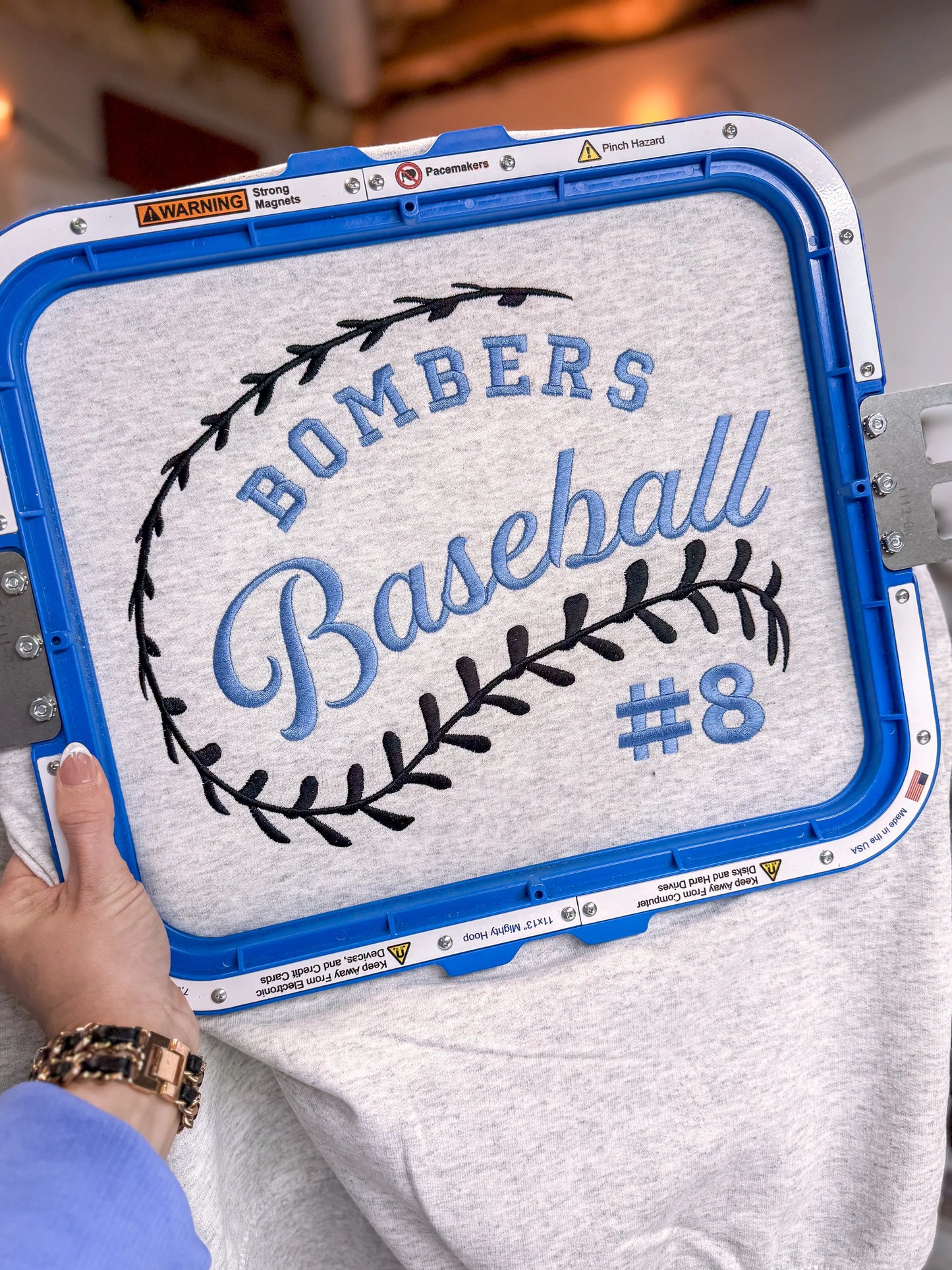 SAMPLE Baseball or Softball Laces Sweatshirt