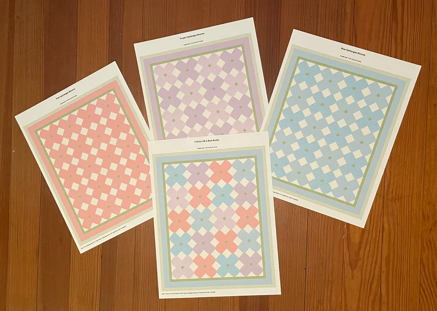 Hydrangea Blooms Quilt Kit - PREORDER